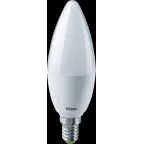 Лампа светодиодная LED 8.5вт Е14 белый матовая свеча