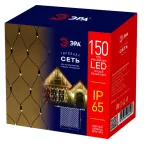 Светодиодная новогодняя гирлянда ERAPS-SK3 сеть 1,5x2 м теплый белый свет 150 LED