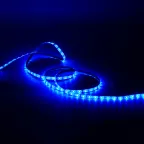 Лента светодиодная LED 2835/60-SMD 4.8 Вт/м 210 лм/м Синий DC 12В IP66 8мм (блистер 5м) Black Gauss