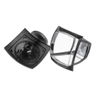 Светильник садово-парковый 4гран черный настенный вниз E27 IP44(У1) НБУ 07-40-002 Дели 2 (8/96)