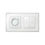 Рамка декоративная, 2 поста, Select, S82 Detail, белый-алюминий