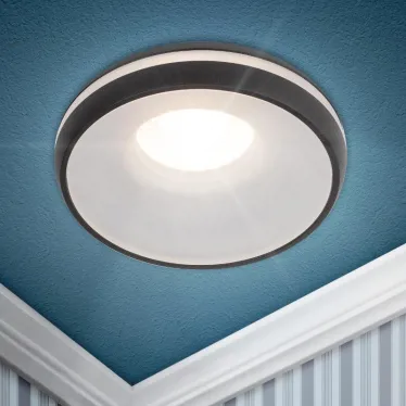 Светильник встраиваемый декоративный DK100 BK MR16 GU5.3 черный