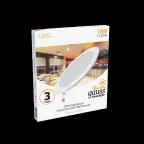 Светильник светодиодный ДВО 18 Вт 1200 лм 3000К AC 220В IP20 круг D225х22мм монт d210мм Алюминий тонкий Slim Gauss