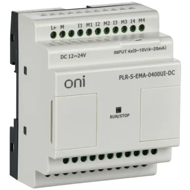Логическое реле PLR-S . Модуль расширения 4 каналами аналового входа (0-10В/0..20мА). Напряжение питания 12-24 В DC