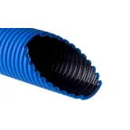 Труба гибкая двустенная ПНД/ПВД 90мм синяя