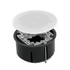 Коробка универсальная КМП-020-027 с металлическими лапками клеммником и крышкой (68х45) PROxima