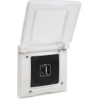 ETIKA Рамка 1 пост IP44 белая