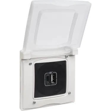 ETIKA Рамка 1 пост IP44 белая