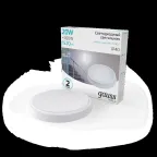 Светильник светодиодный ДБП 20 Вт 1520 лм 4000К AC 220В Белый IP40 круг D180х33мм Пластик ЖКХ HALL Gauss