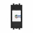 Avanti Телефонная розетка RJ-12 без шторки модульная, Черный матовый, 1 модуль