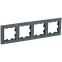 BRITE Рамка 4 поста РУ-4-БрГ графит