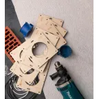 Комплект шаблонов для подрозетников диаметром 82 мм Expert