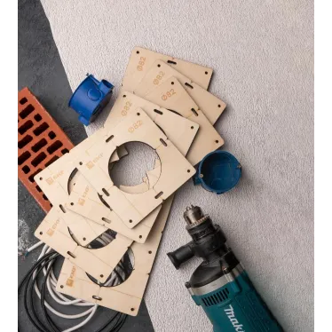 Комплект шаблонов для подрозетников диаметром 82 мм Expert