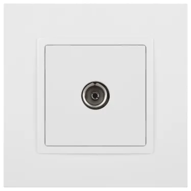 Розетка TV одиночная, Эра Elegance, белый, 14-3101-01