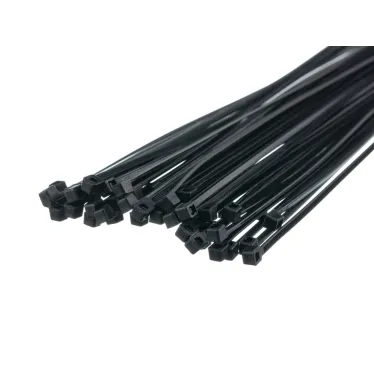 Стяжка кабельная MultiSet 380х7.6 Чёрная (100шт)