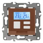 Терморегулятор универс.230В-Imax16А, Эра12, медь, 12-4111-14