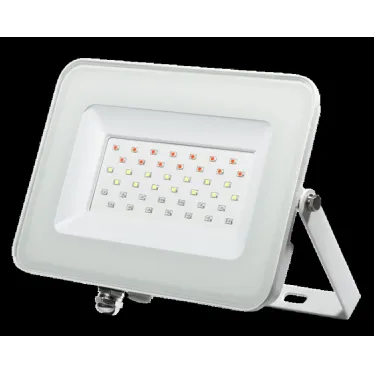Прожектор светодиодный ДО-30w RGB IP65 белый корпус