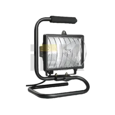 Прожектор ИО500П(переноска) галогенный черный IP54 IEK