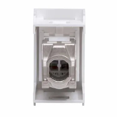 Розетка компьютерная RJ45 категория 6 экран Viva белая 1 модуль