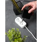 Удлинитель 'Эксперт' 2 гнезда 3 метра 10А/2.2кВт без заземления ПВС 2х0.75 PROxima