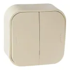 Переключатель 2 направления 2 клавиши слоновая кость