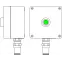 Взрывозащищенный пост управления из алюминия CPE-A-15 -(1xP1G(11)) -1x6018ANR20BKM2SB(B)1Ex d e IIC Т4 Gb / Ex tb IIIC T130°C Db IP66