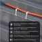 Хомут-стяжкa нейлоновая с тройным замком 200x4,8 мм, белая, упаковка 100 шт, REXANT