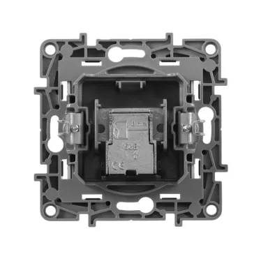 ETIKA Розетка телевизионная TV оконечная алюминий