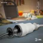 Удлинитель электрический с заземлением 1 розетка 5м ПВС 3x0,75мм2 10А UX-1е-5m ЭРА