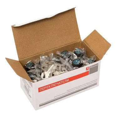 Переключатель BG61 2P с замком возвратный NO