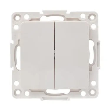 Стокгольм Механизм Выключателя 2-кл. 10А в/к белый