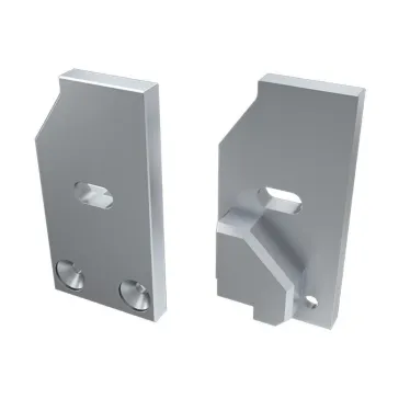 Заглушка для AЛм-GLASS-6 правая с отверстием (ARL, металл)