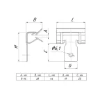 Зажим балочный 8-14мм PROxima