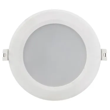 Светильник светодиодный встраиваемый ДВО 1713 белый круг 9Вт 4000К IP40