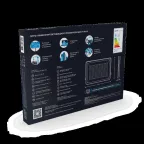 Прожектор светодиодный ДО 200 Вт 24000 лм 6500К AC 220В IP65 290х32х400мм матрированное закаленное стекло Qplus Gauss