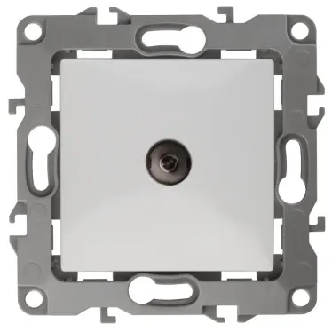 Розетка TV одиночная, Эра12, белый, 12-3101-01