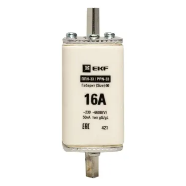 Вставка плавкая ППН-33 160/6А габарит 00