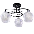 Светильник 11293-2/3 черн.хром (Плафон 8310) НПБ 01-3х60-207 Е27 ИУ Светильник потолочный