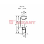 Разъем штекерный полностью изолир гнездо 4 мм 0.5-1.5 кв мм (РШПи-м 1.5-4 РшИмп 1,25-5-4) красный, REXANT
