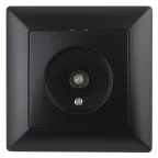 Розетка TV одиночная, СУ, Solo, антрацит, 4-301-05