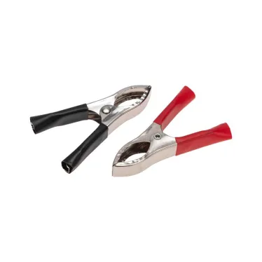 Зажим крокодил, длина 75 мм, ток 30A, 2 шт., пакет БОПП,