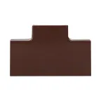 Угол T-образный (25х16) (4 шт) Plast под темное дерево