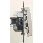 GLOSSA Выключатель трехклавишный схема 3 перламутр в рамку