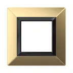 Рамка из металла, ''Avanti'', золотая, 2 модуля