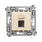 Avanti HDMI розетка одинарная в стену, тип А-А, ,Ванильная дымка