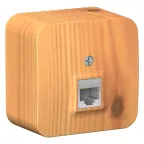Розетка BLANCA наружная компьютерная RJ45, кат.5e, с изолирующей пластиной, ясень
