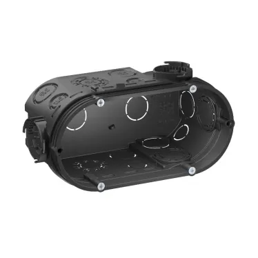 Коробка монтажная для твердых стен двойная 60мм глубина - 66 мм для скрытого монтажа, винт