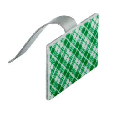 Площадки самоклеящиеся металлические с клипсой под шлейф (ПКШМ) 30x20 мм. упаковка 100 шт