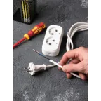 Колодка без заземления 2х10А 2.2кВт Эксперт