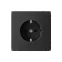 ARTGALLERY РОЗЕТКА с заземлением со шторками, 16А, механизм, быстрозажимные клеммы, карбон